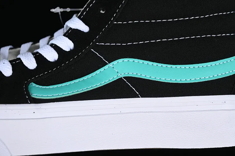 All categories Vans Vans series Vans Mid Vans SK8-Mid candy green/black green Vans official side striped mid-top canvas shoes VN0A3WM34FV